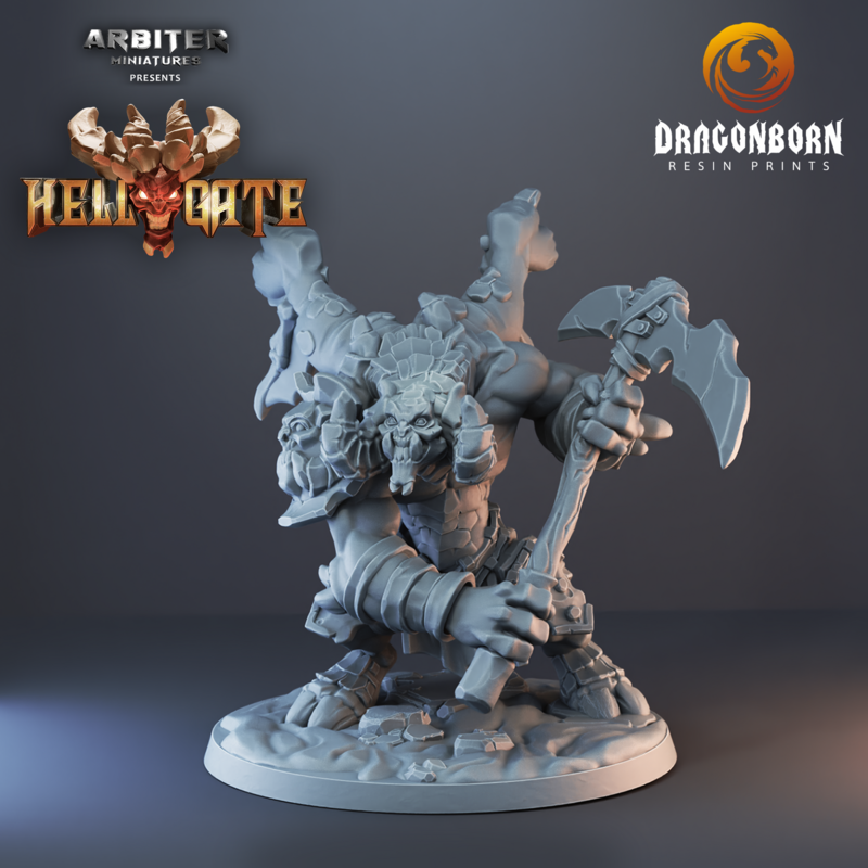 Hellgate Demonic Brute 06 - DnD RPG Wargaming Miniatures