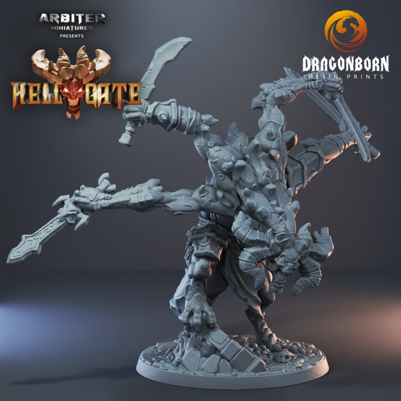 Hellgate Greater Demon 01 - DnD RPG Wargaming Miniatures