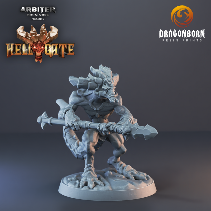 Hellgate Lesser Demon 05 - DnD RPG Wargaming Miniatures