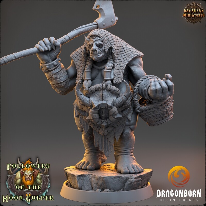 Salty Boo Feggerer - Ogre Warrior DnD RPG Wargaming Miniatures