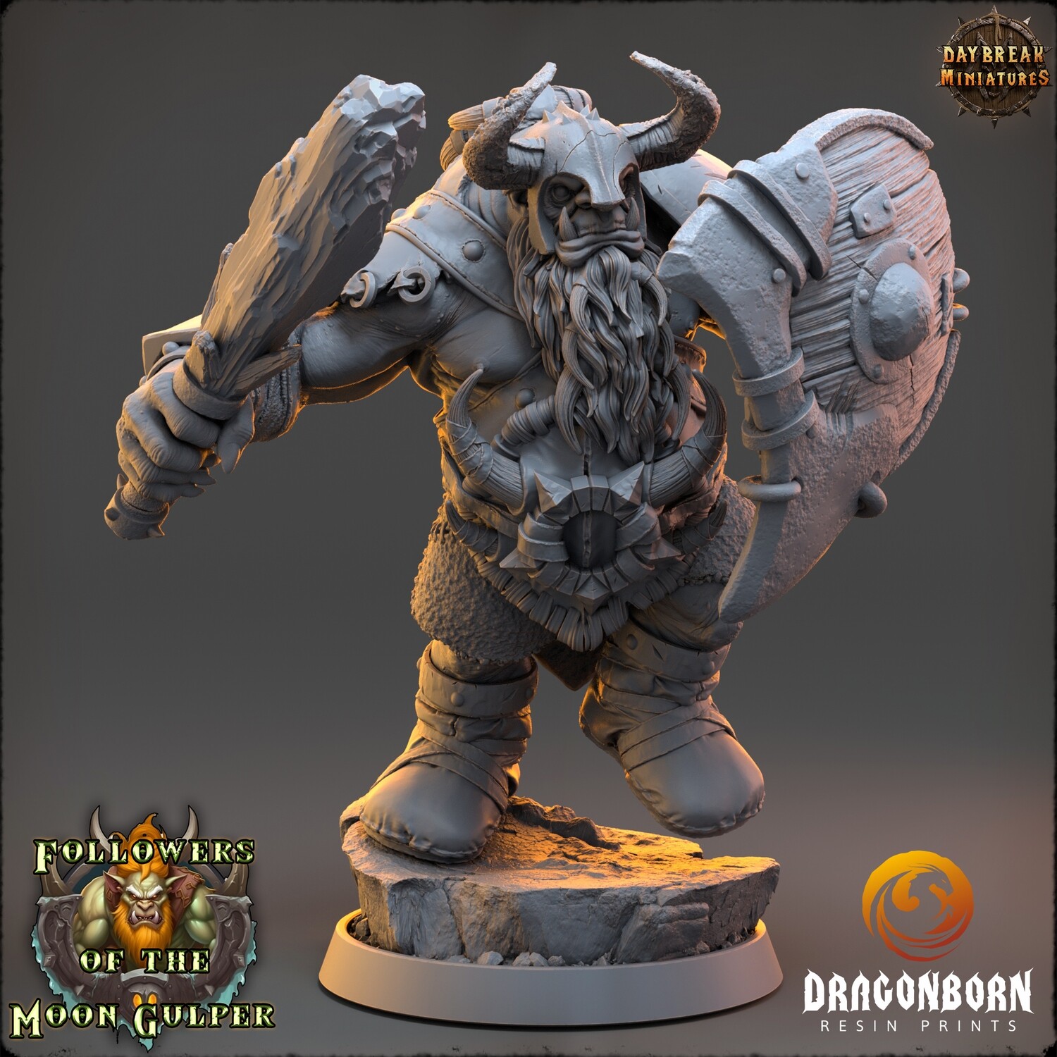 Krombag Snapper - Ogre Warrior DnD RPG Wargaming Miniatures