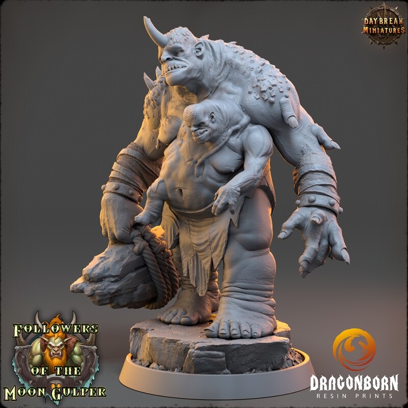The Stonecrack Brothers - Ogre Warrior DnD RPG Wargaming Miniatures