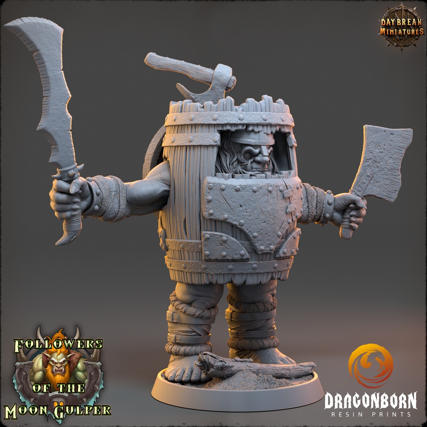 Crong Badbarrel - Ogre Warrior DnD RPG Wargaming Miniatures