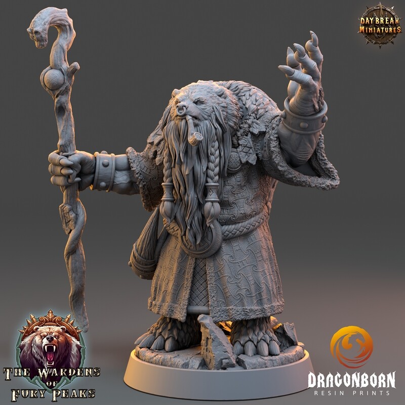 Evener Smoke - Ursine Warrior DnD RPG Wargaming Miniatures