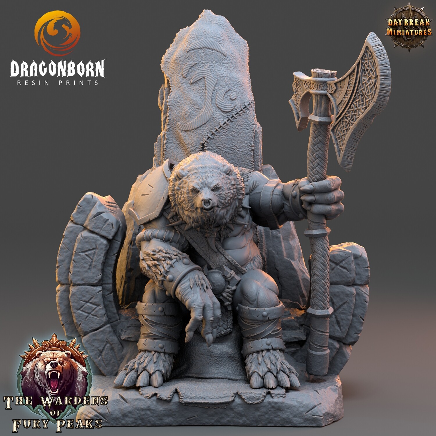 Kurtz Overwarden - Ursine Warrior DnD RPG Wargaming Miniatures
