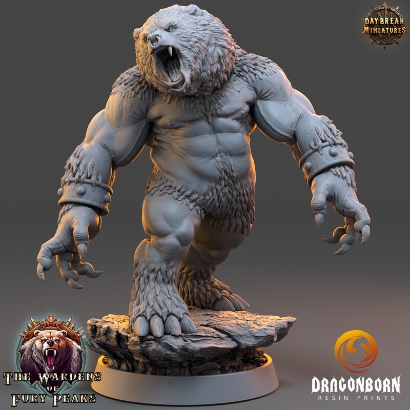 Harkan Roarer - Ursine Warrior DnD RPG Wargaming Miniatures