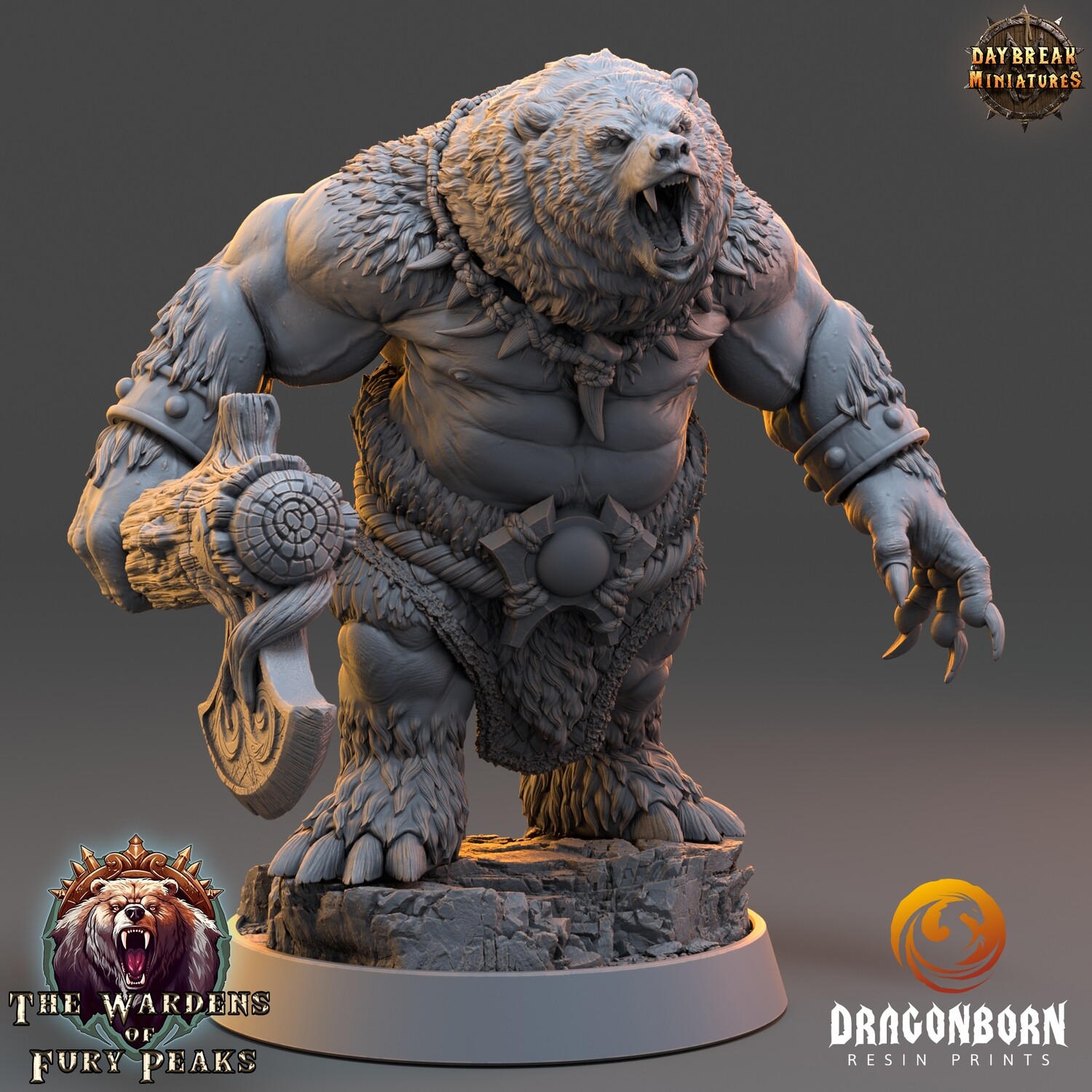 Carnag Angman - Ursine Warrior DnD RPG Wargaming Miniatures