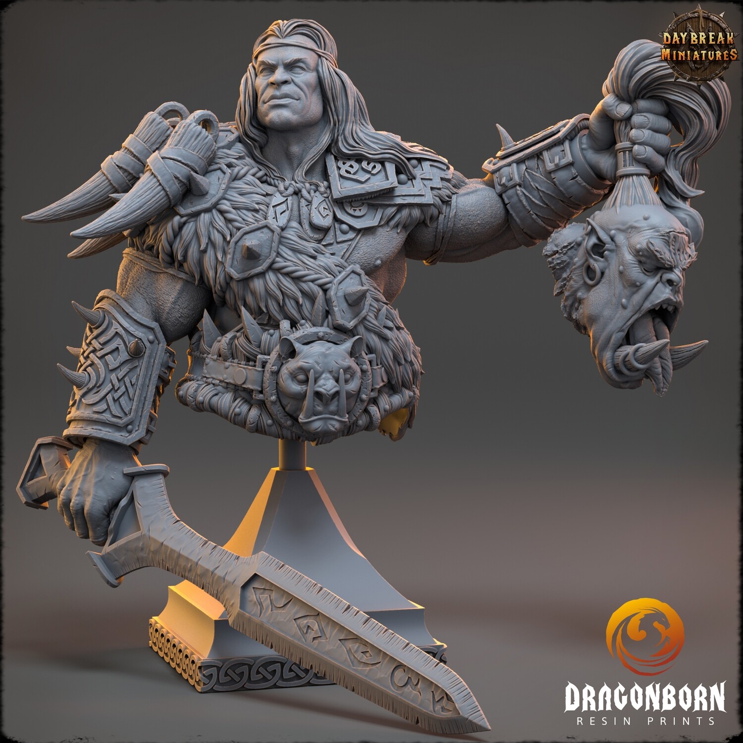 Silas of the Eastern Peaks - Barbarian Warrior Bust