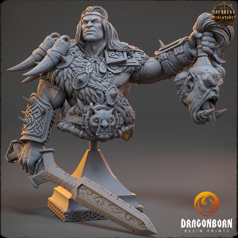 Silas of the Eastern Peaks - Barbarian Warrior Bust