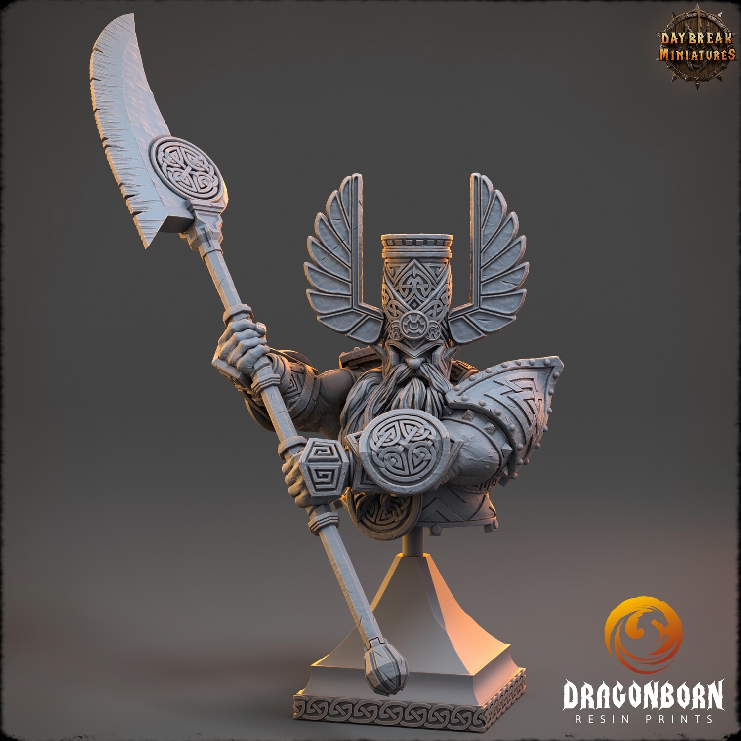 Elder Thane Rauban Slicer - Dwarf Warrior Bust