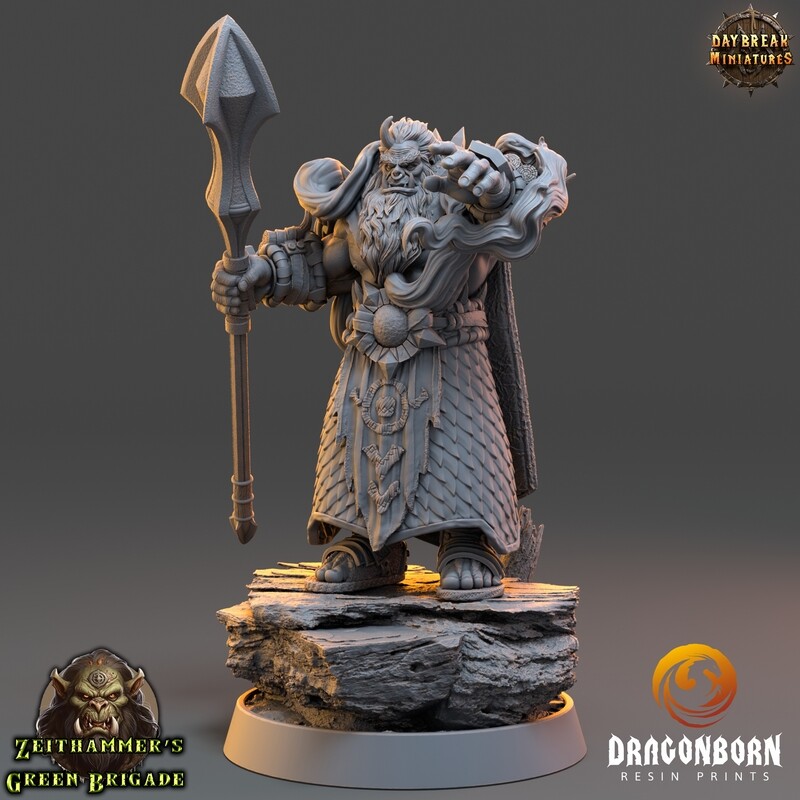Bodraz of the Void - Orc Wizard DnD RPG Wargaming Miniatures