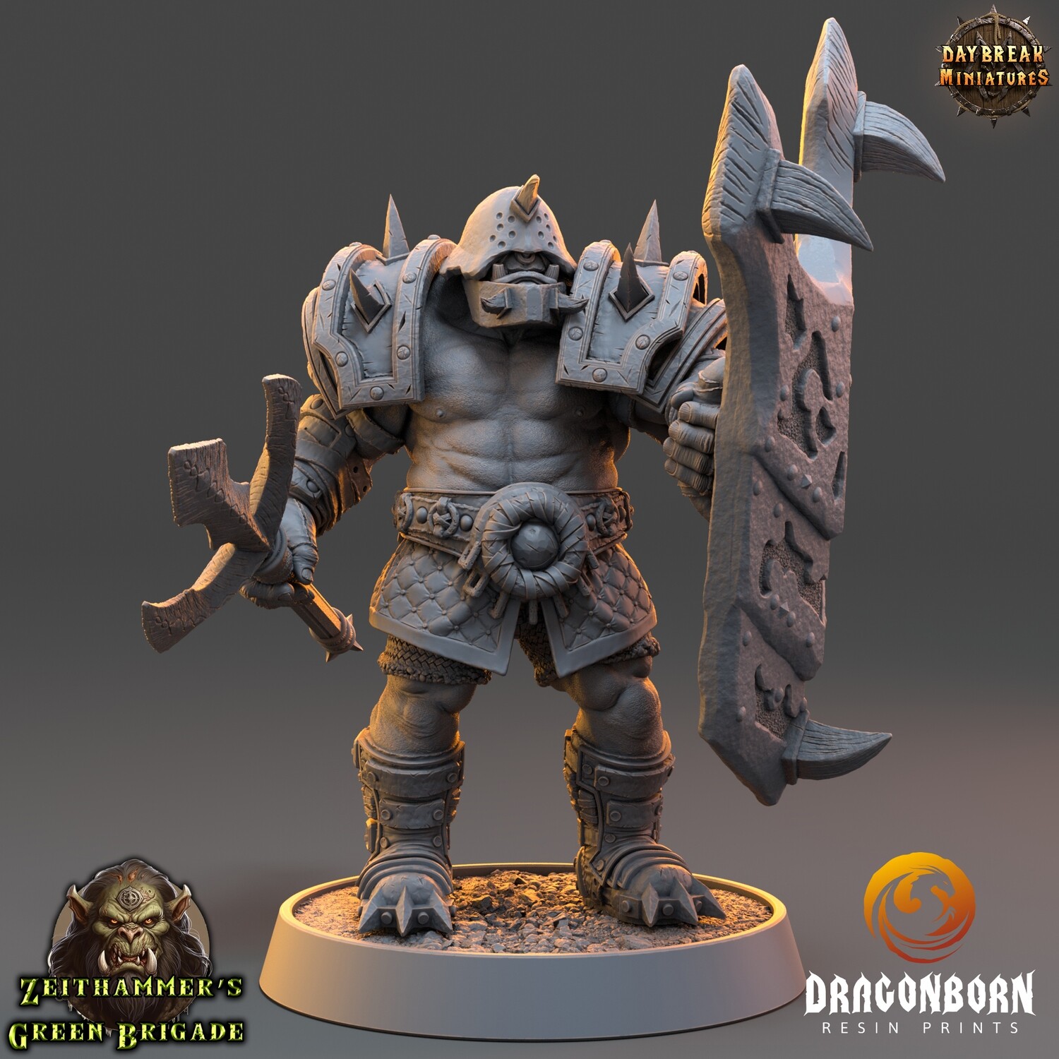 Harrer Gruntz - Orc Warrior DnD RPG Wargaming Miniatures