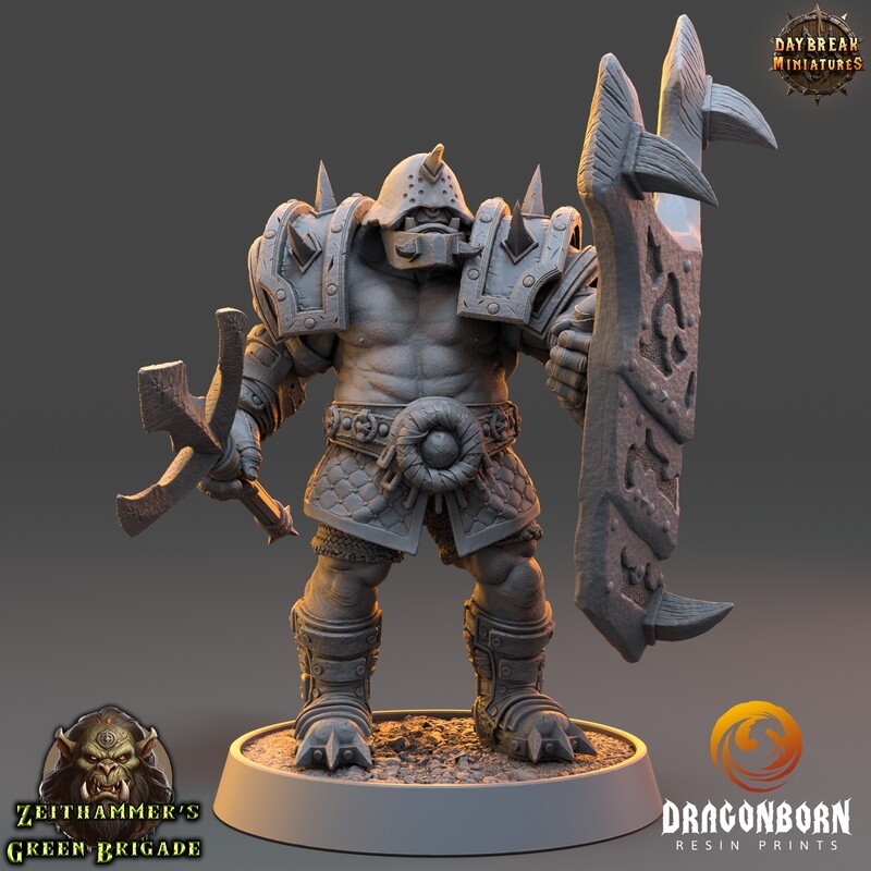 Harrer Gruntz - Orc Warrior DnD RPG Wargaming Miniatures