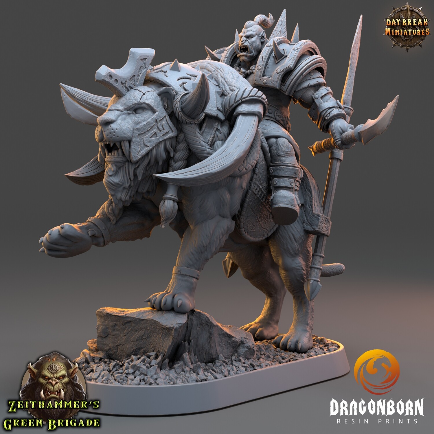 Rian Haaz on Cutter Cat - Orc Warrior DnD RPG Wargaming Miniatures