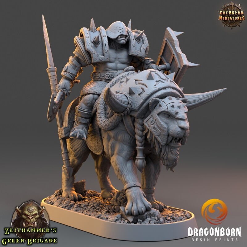 Honzo Juul on Cutter Cat - Orc Warrior DnD RPG Wargaming Miniatures
