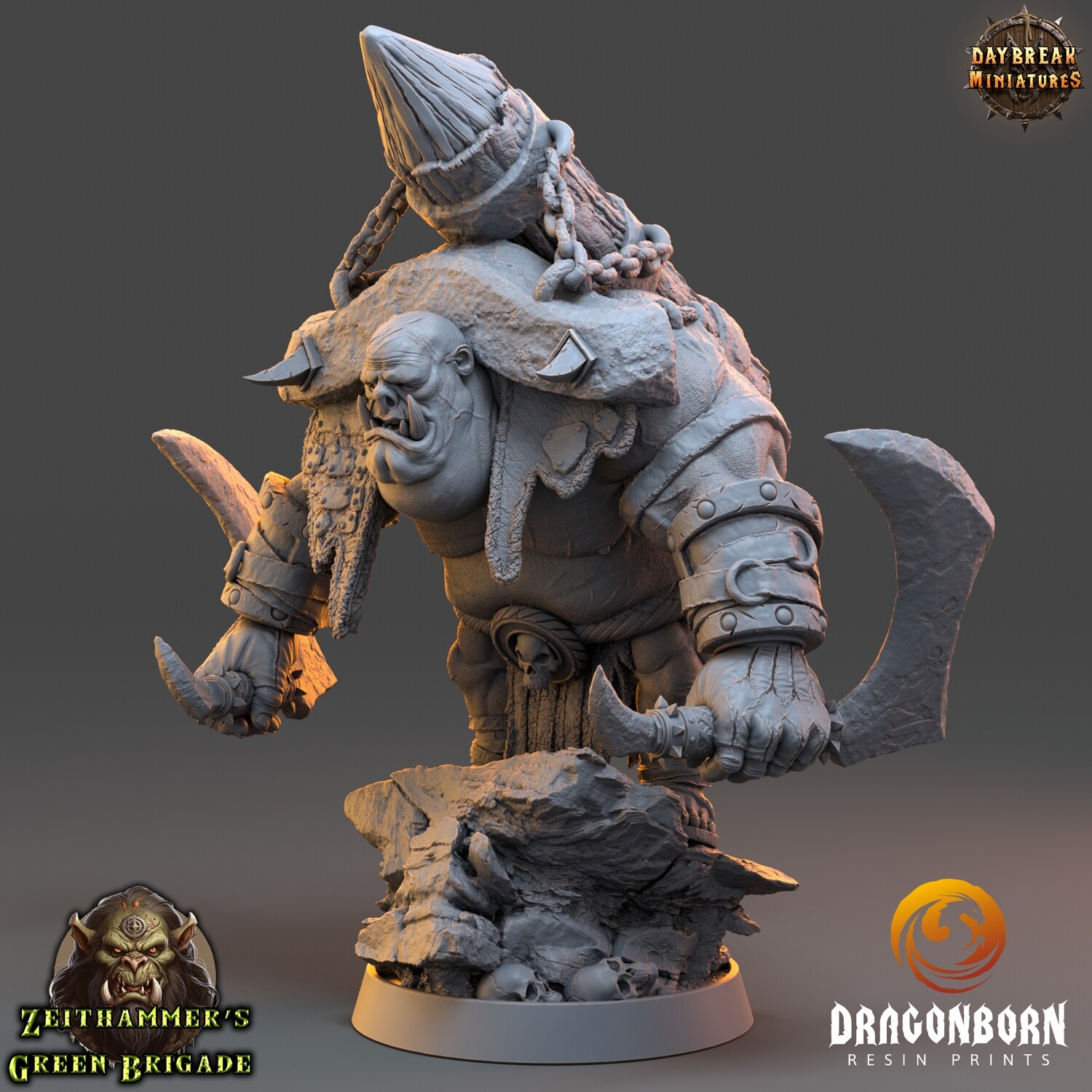 Rocket Zoot - Orc Brute Warrior DnD RPG Wargaming Miniatures