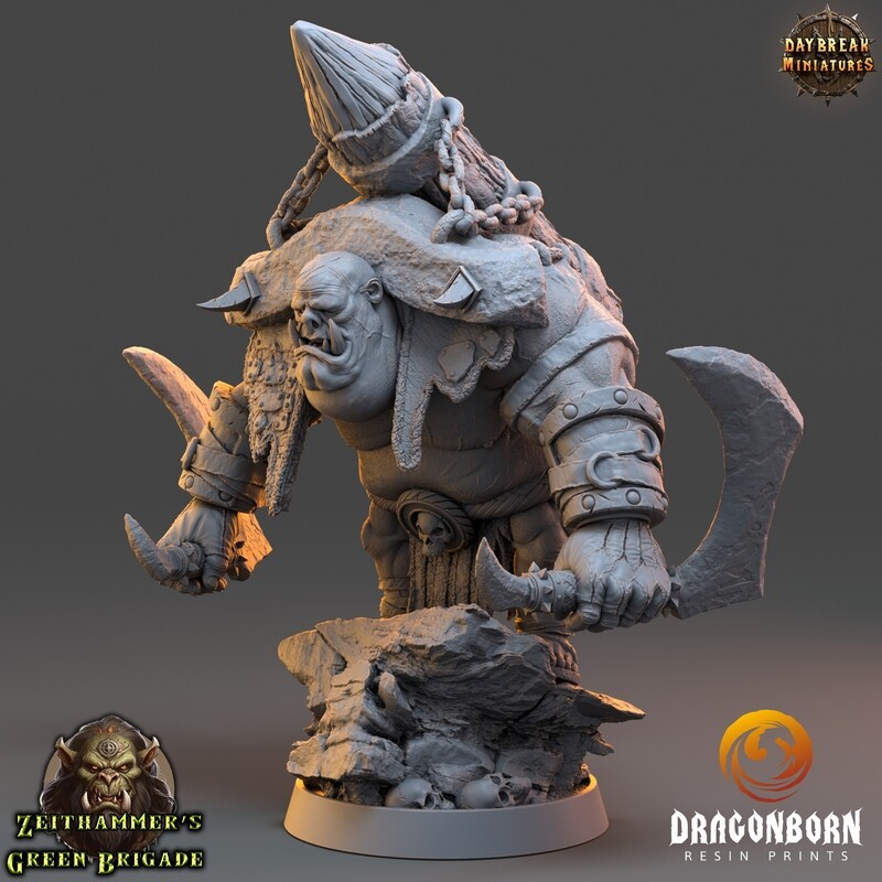 Rocket Zoot - Orc Brute Warrior DnD RPG Wargaming Miniatures