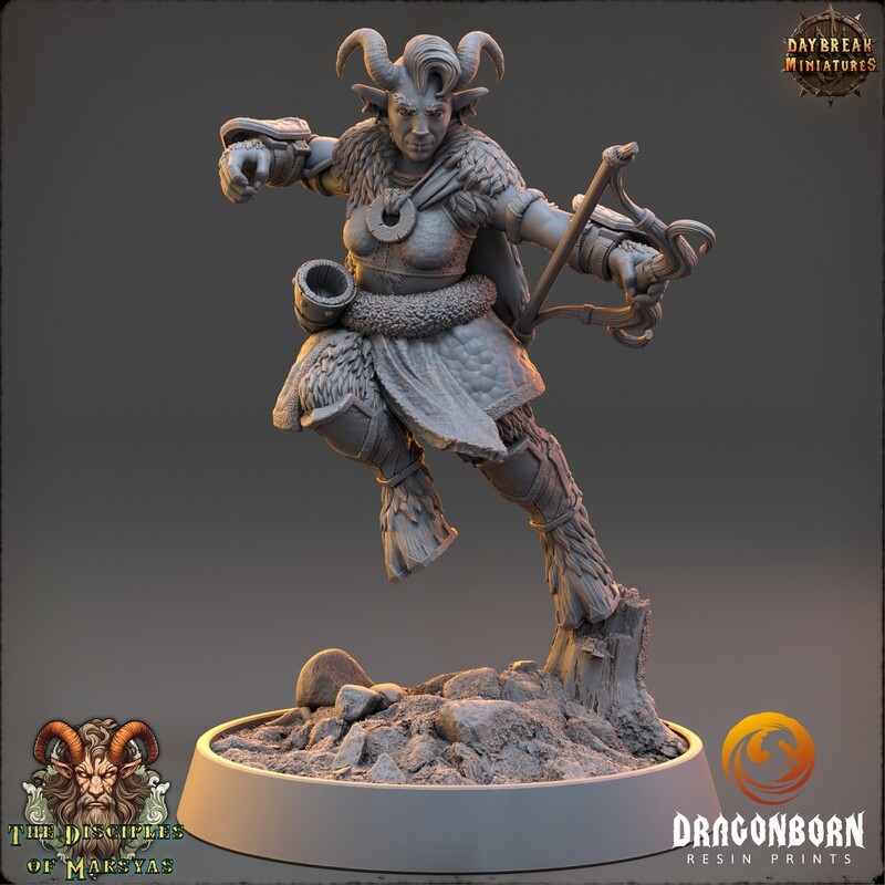 Krala Slipknot - Satyr Warrior DnD RPG Wargaming Miniatures