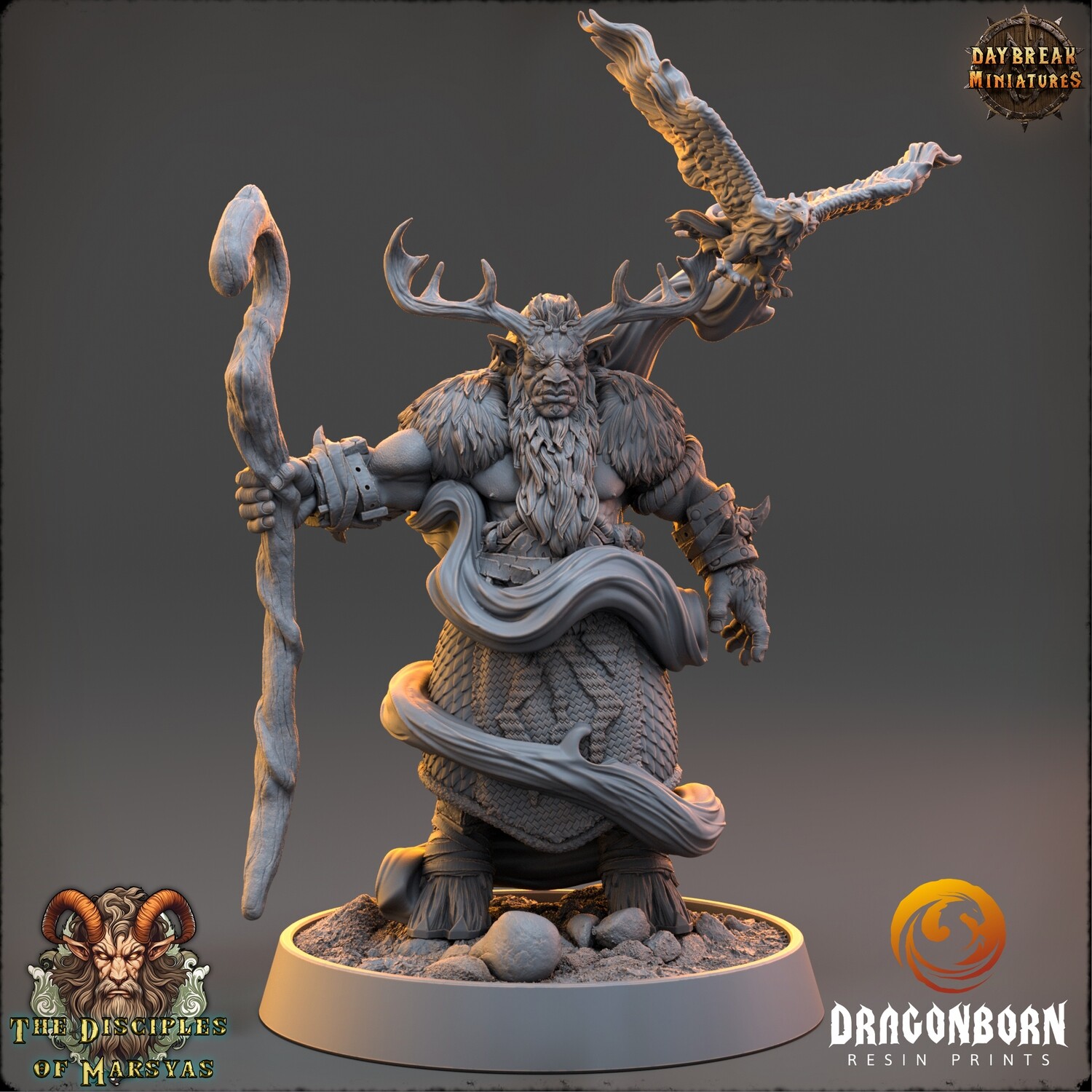 Vunduu - Watcher of the Skies - Satyr Wizard Shaman DnD RPG Wargaming Miniatures