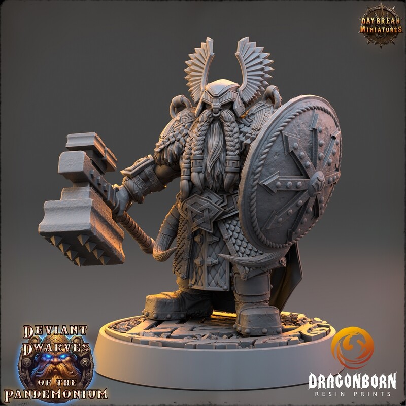 Thourung The Brazen Baron - Chaos Dwarf Warrior DnD RPG Wargaming Miniatures