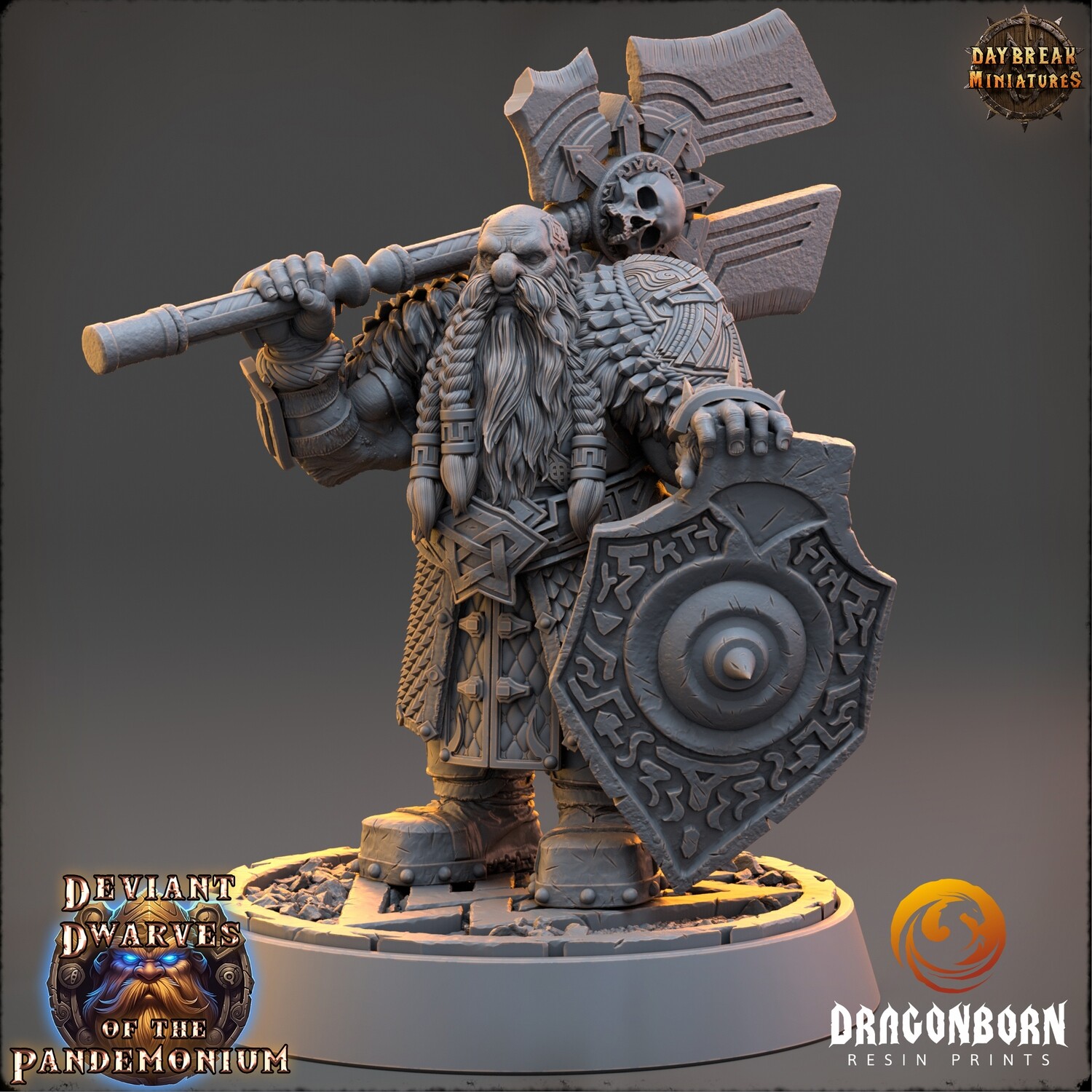 Froden Rokk - Chaos Dwarf Warrior DnD RPG Wargaming Miniatures