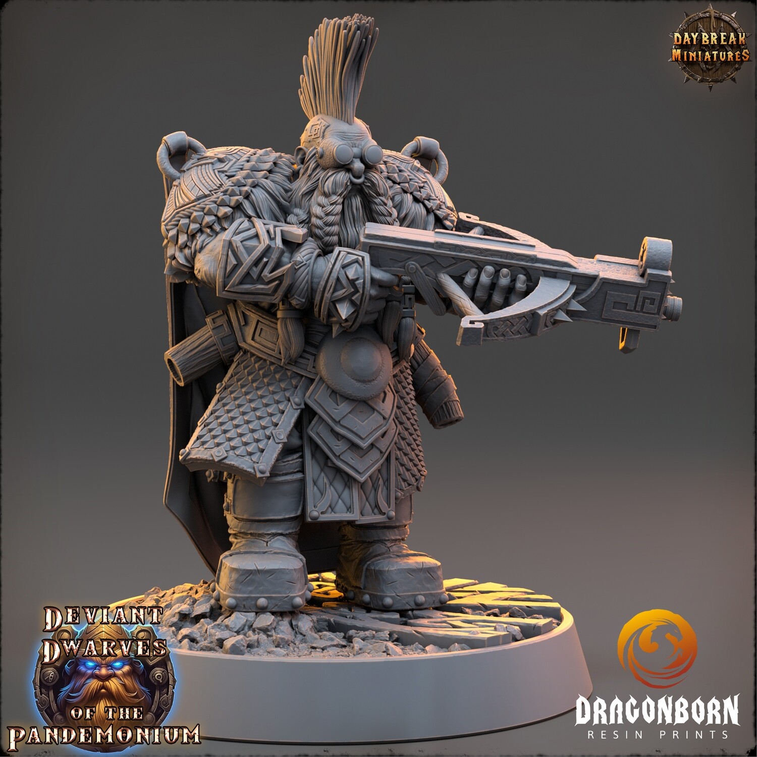 Jagno The Impaler - Chaos Dwarf Warrior DnD RPG Wargaming Miniatures