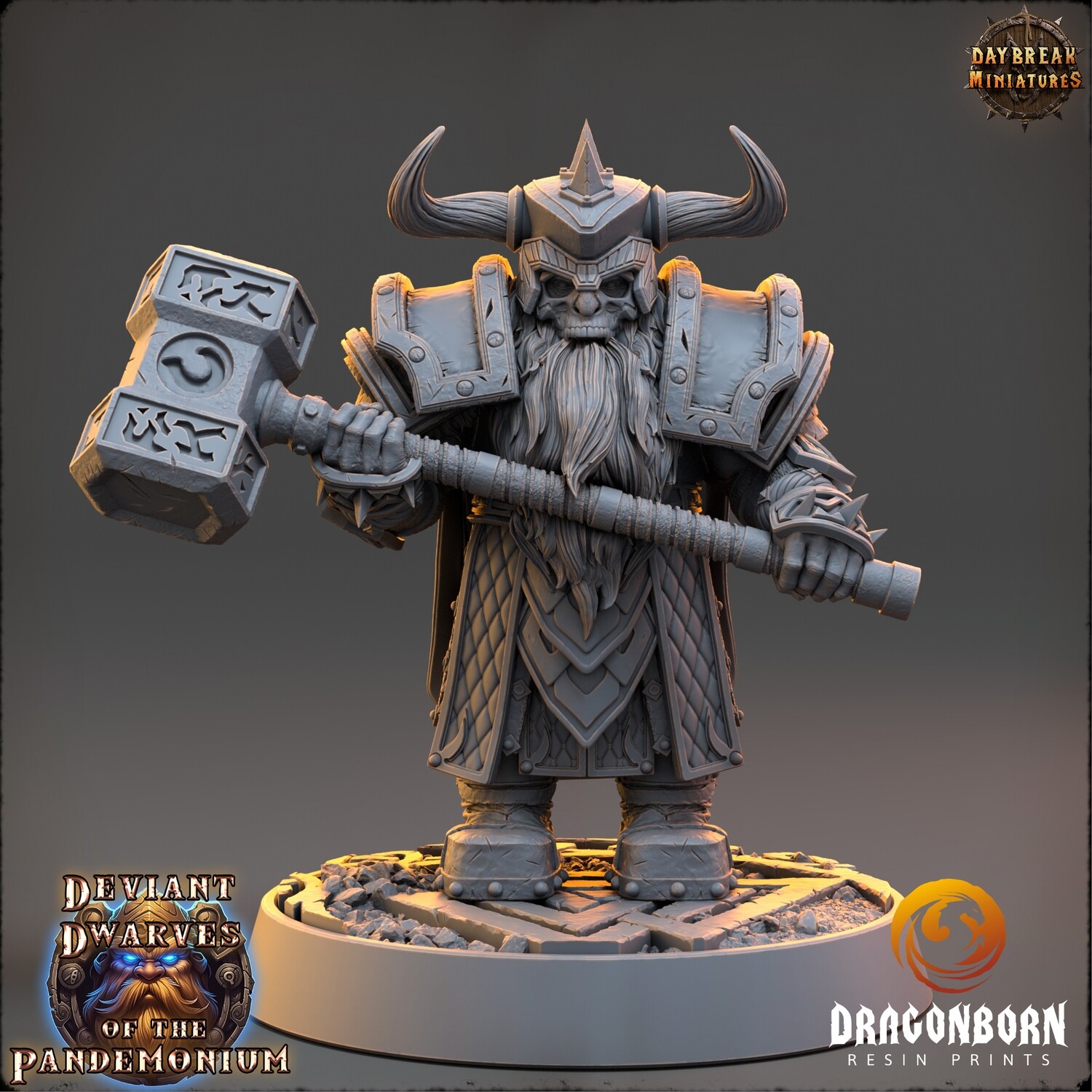 Dunko Ghoulhammer - Chaos Dwarf Warrior DnD RPG Wargaming Miniatures