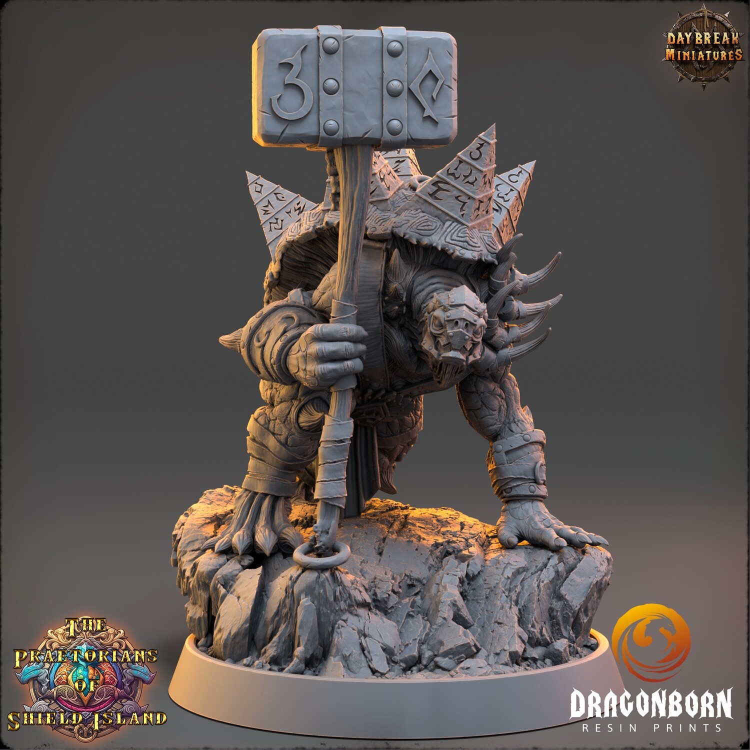 Trannu - Tortle Turtle Warrior DnD RPG Wargaming Miniatures