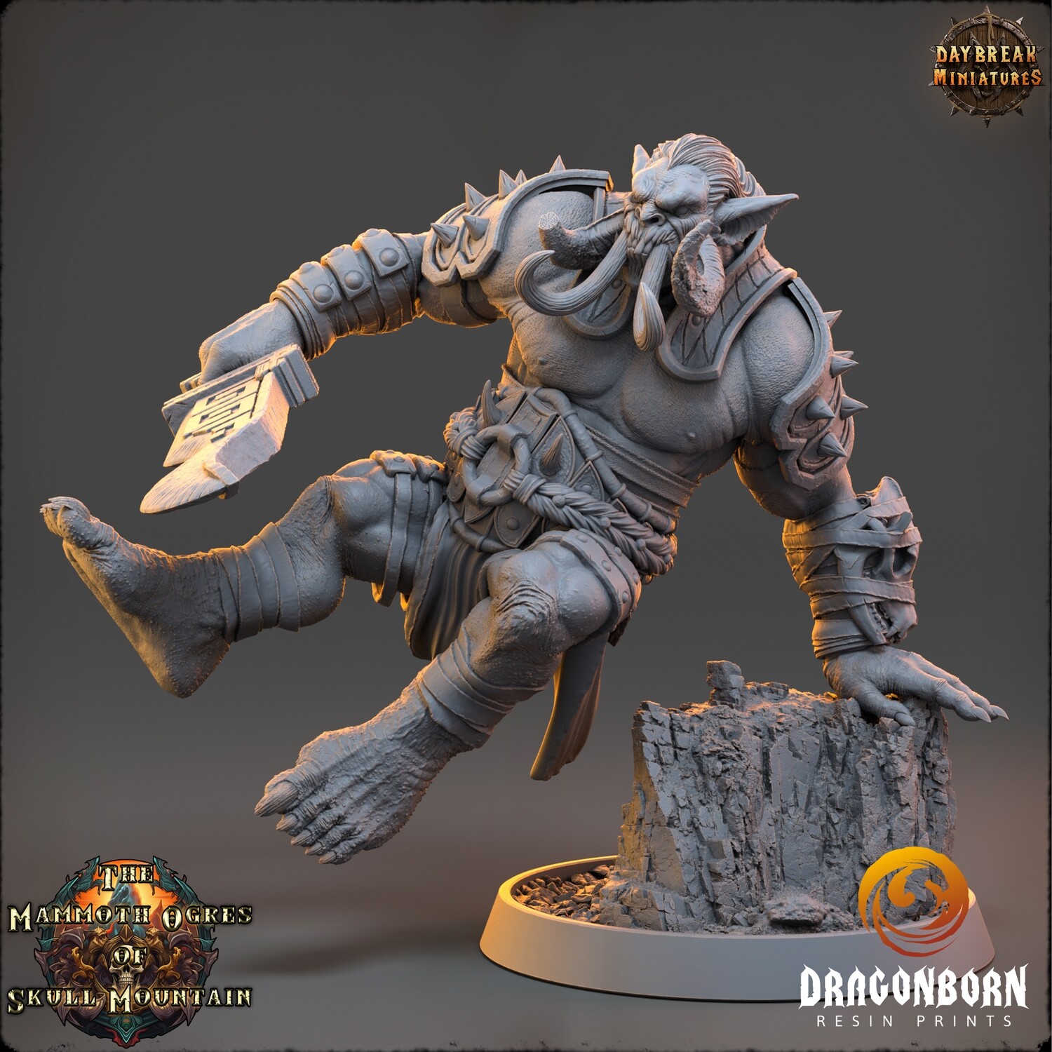 Benjammer Holt - Ogre Warrior DnD RPG Wargaming Miniatures