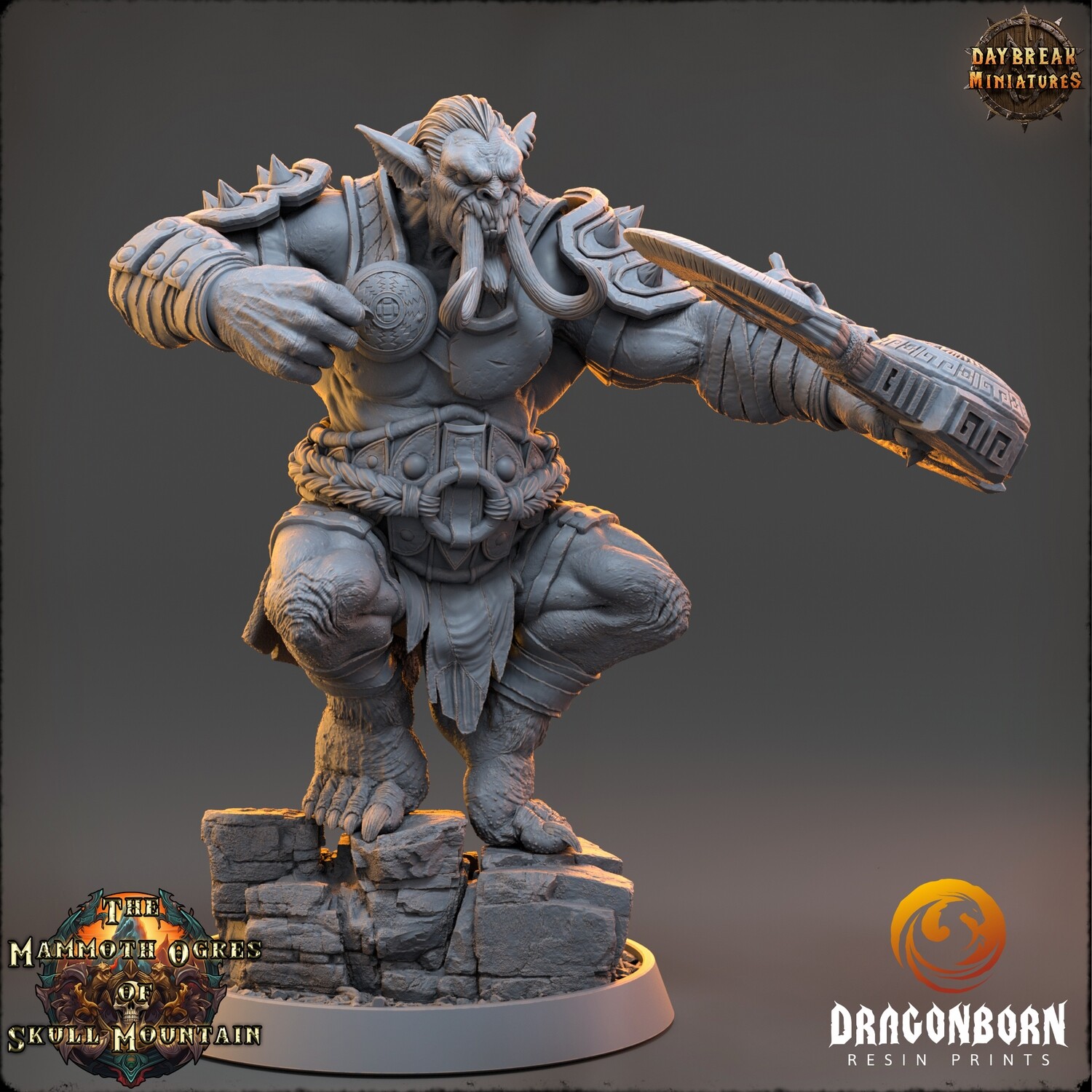 Jorduz Hunter - Ogre Warrior DnD RPG Wargaming Miniatures