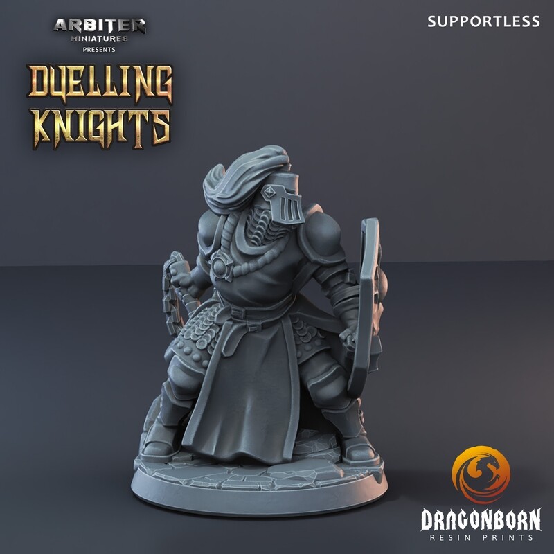 Knight with morningstar - DnD RPG Wargaming Miniatures