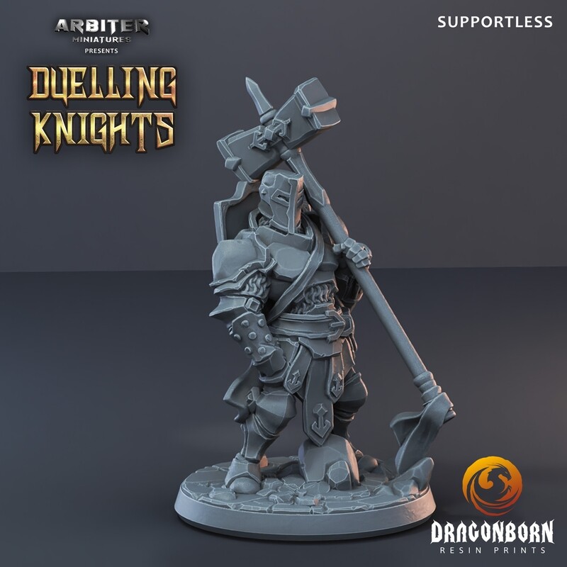 Male Knight 3 - DnD RPG Wargaming Miniatures