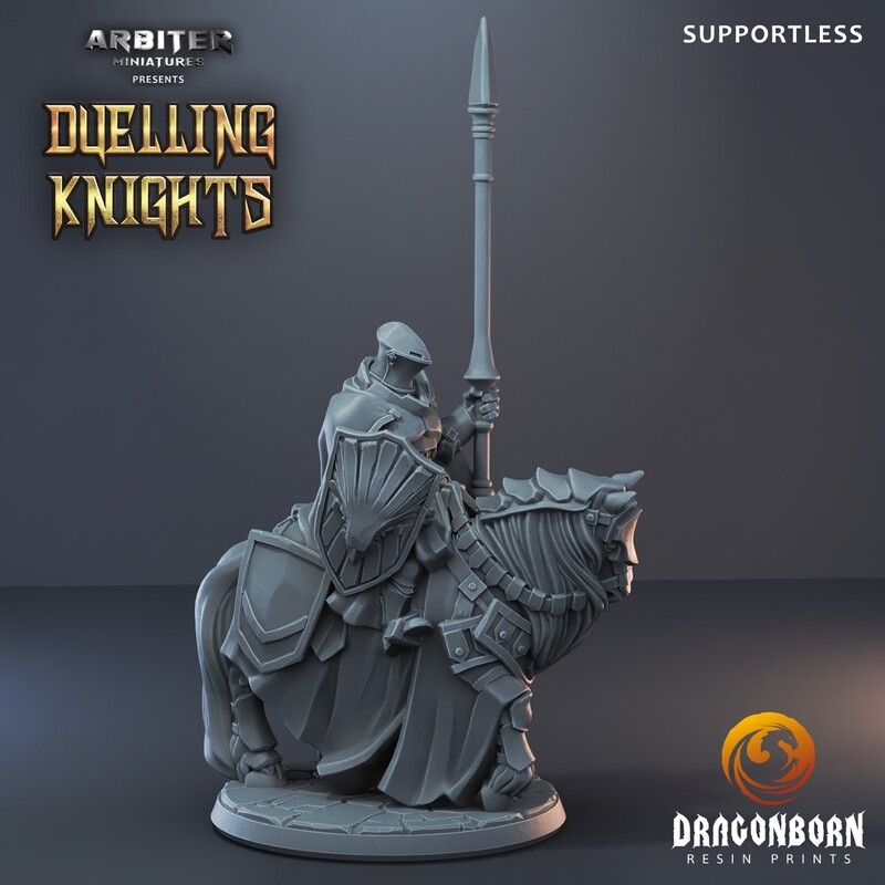 Knight on Horse 2 [Frogmouth] - DnD RPG Wargaming Miniatures