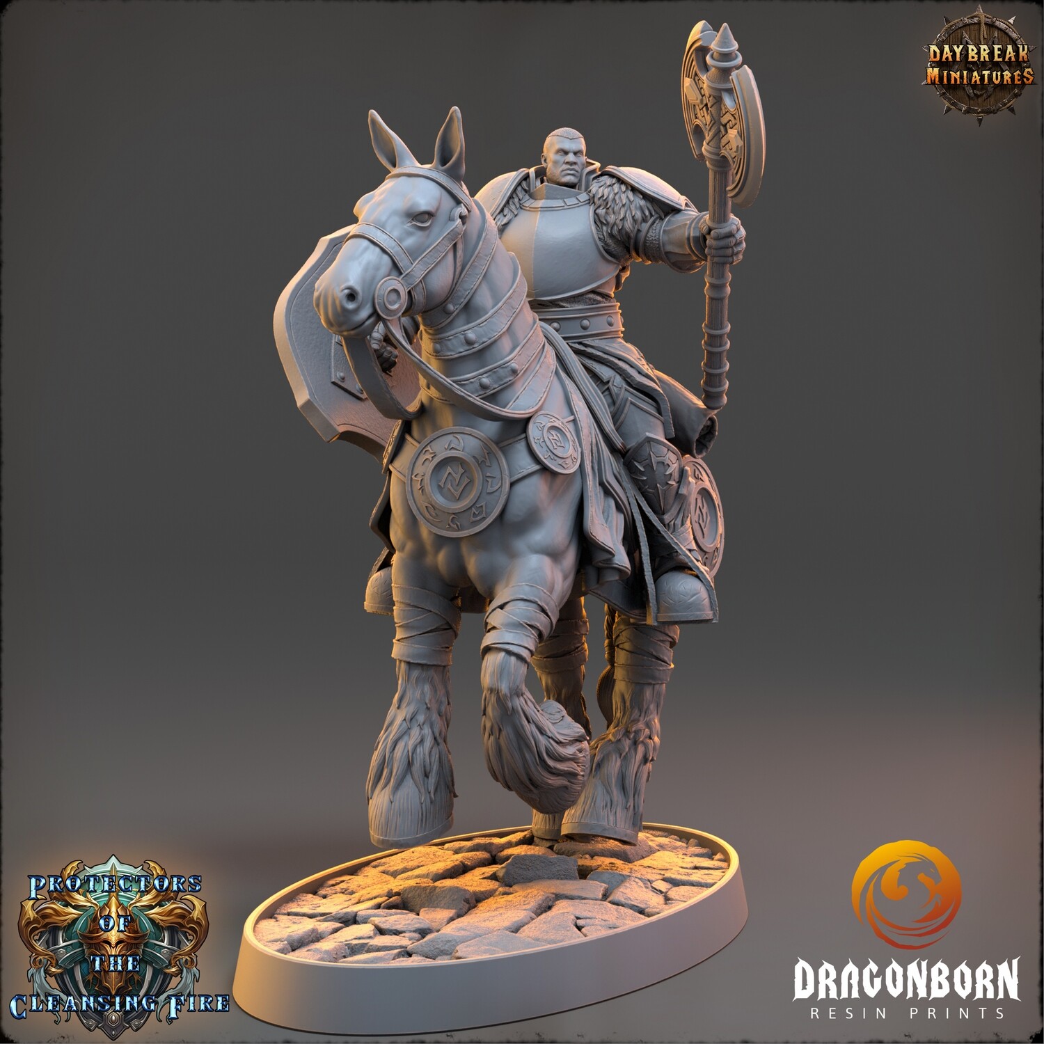 Sir Abonard Emberforge - Dark Paladin Warrior DnD RPG Wargaming Miniatures
