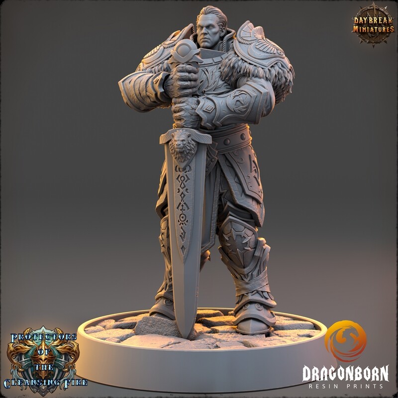 Viscount Stygian Shatterforge - Dark Paladin Warrior DnD RPG Wargaming Miniatures