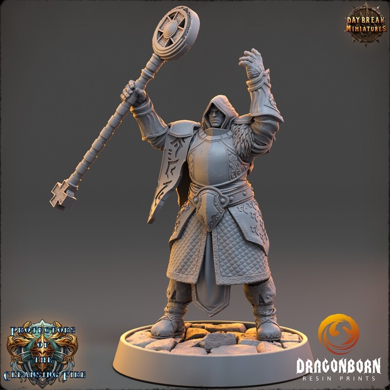 Master Vortex Ignisar - Dark Paladin Warrior DnD RPG Wargaming Miniatures