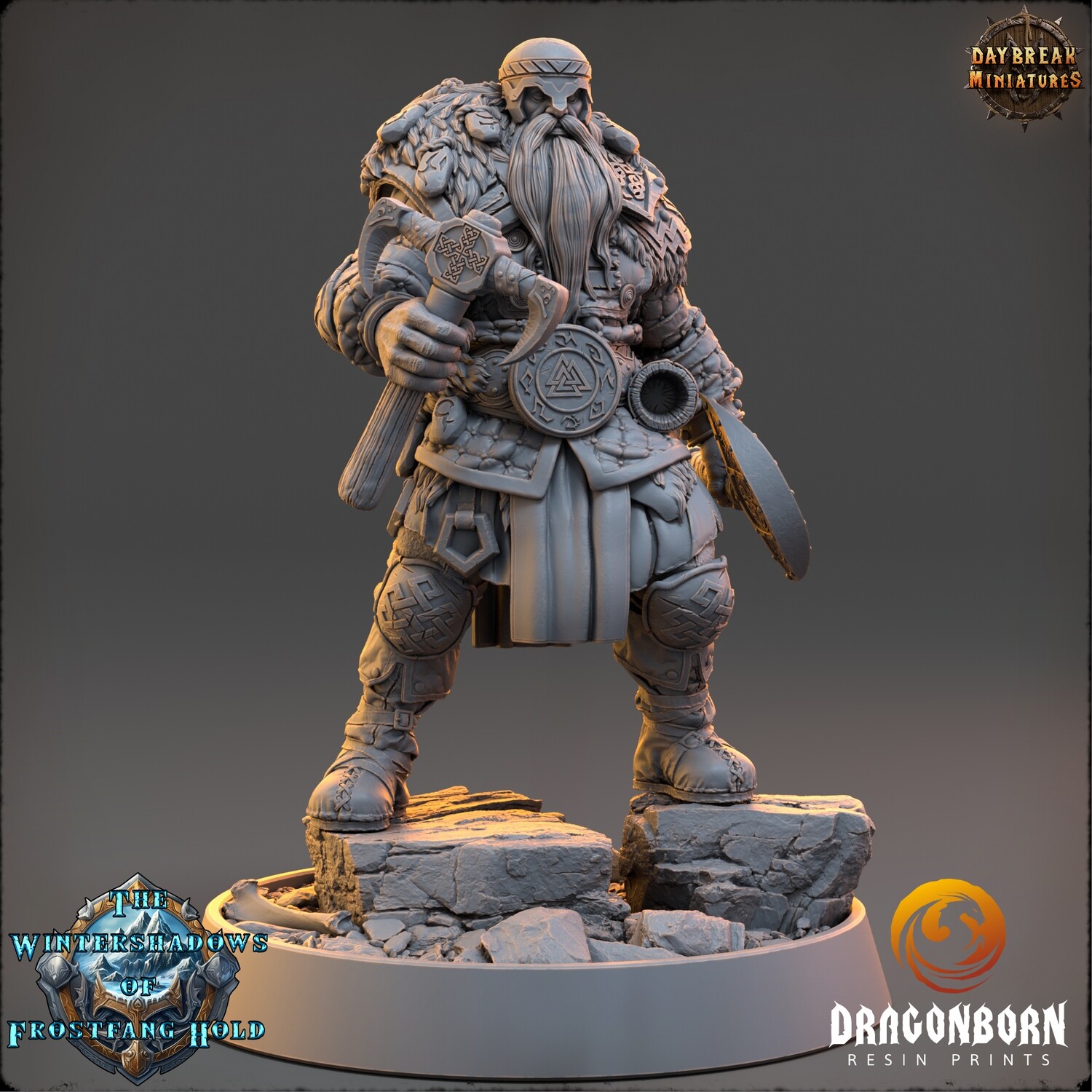 Haldor Skullsplitter - Viking Warrior DnD RPG Wargaming Miniatures
