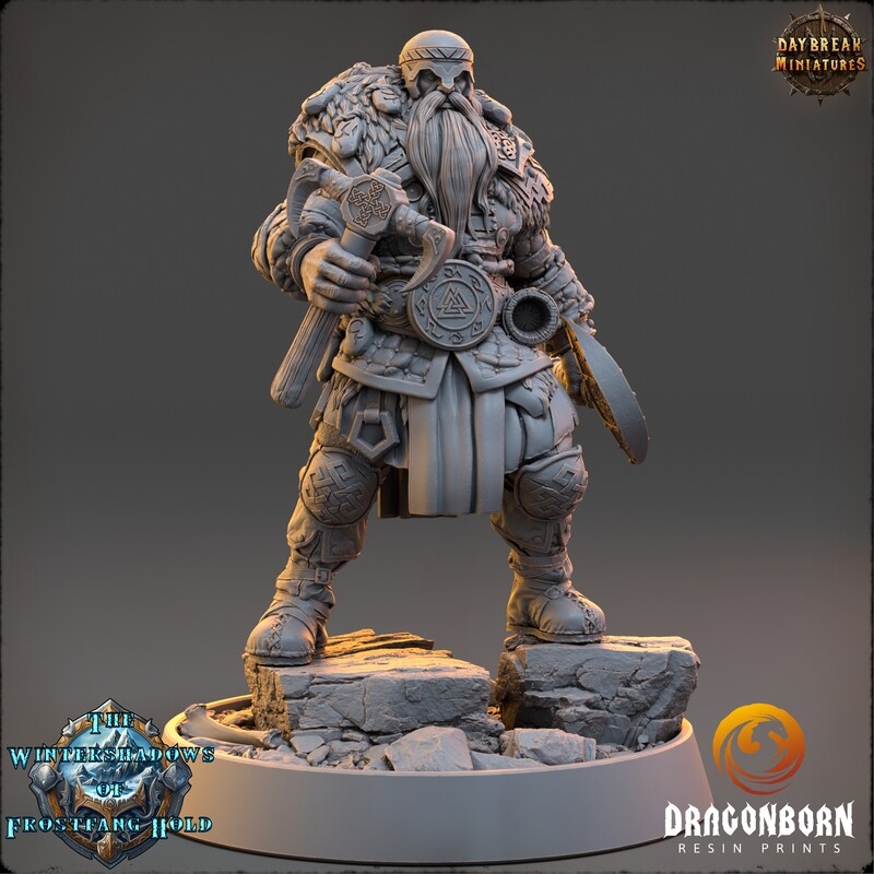 Haldor Skullsplitter - Viking Warrior DnD RPG Wargaming Miniatures