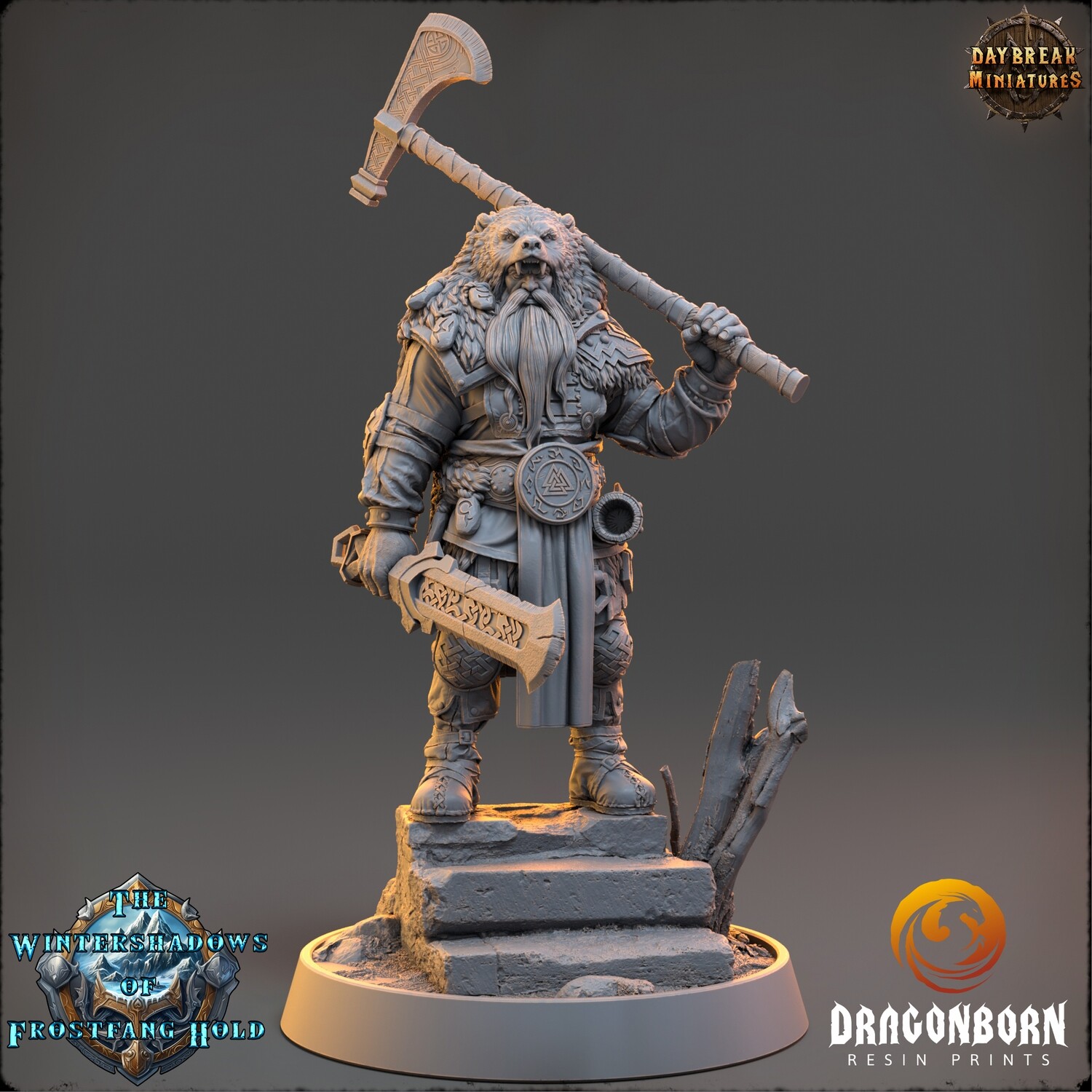 Ragnar Wolfslayer - Viking Warrior DnD RPG Wargaming Miniatures