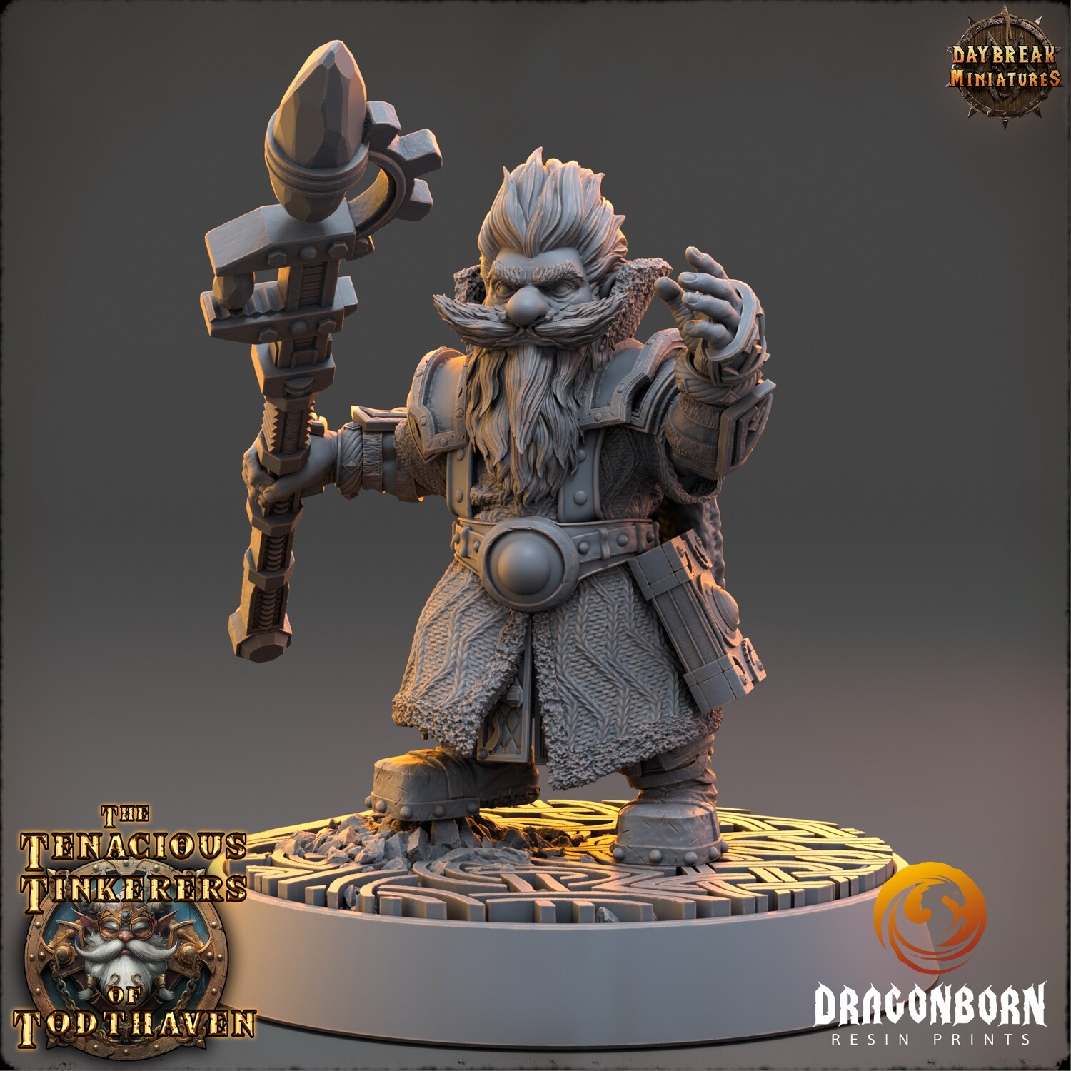 Heinrich Coppercoil Duke of Todthaven - Gnome DnD RPG Wargaming Miniatures