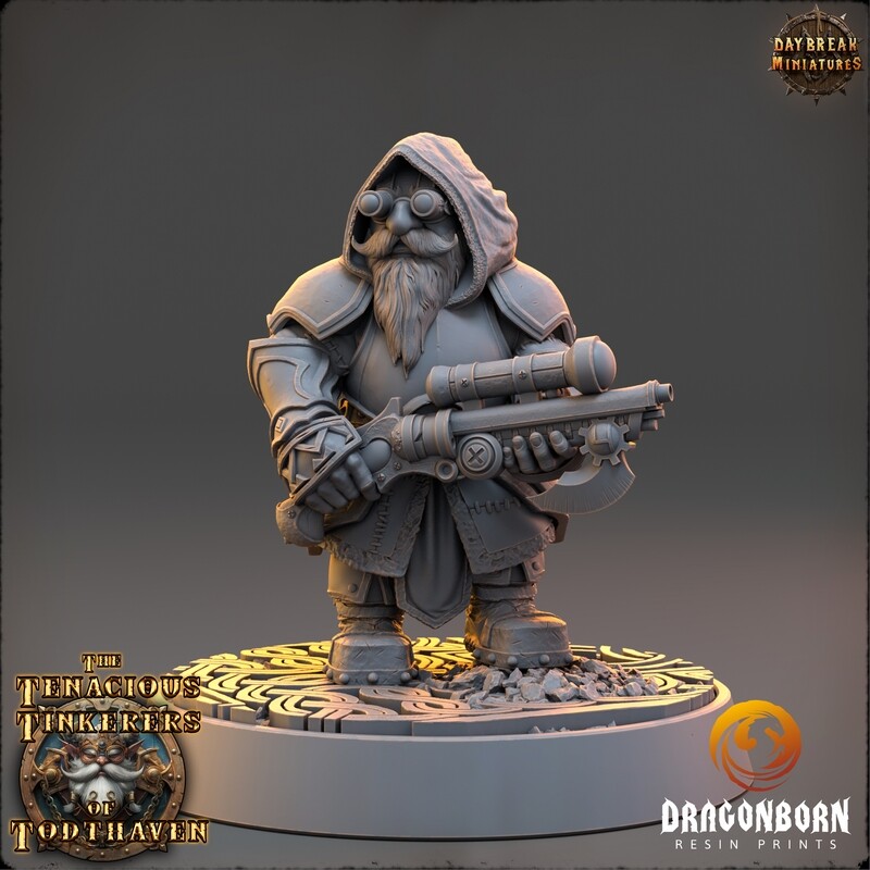 Friedrich Fluxeye, Officer of the Circuit - Gnome DnD RPG Wargaming Miniatures