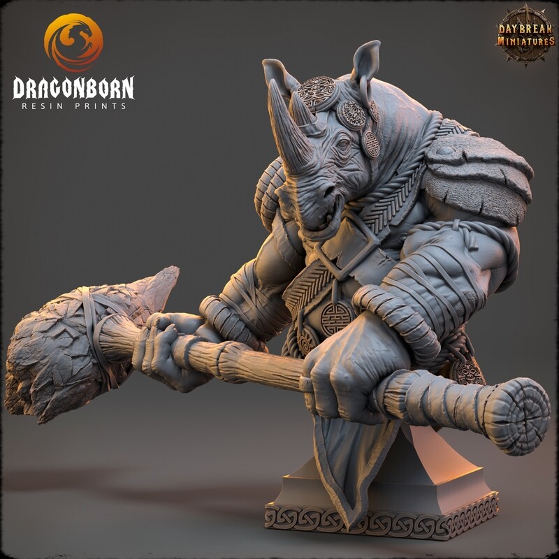 Plutarch Pointer - Rhino folk Warrior Bust