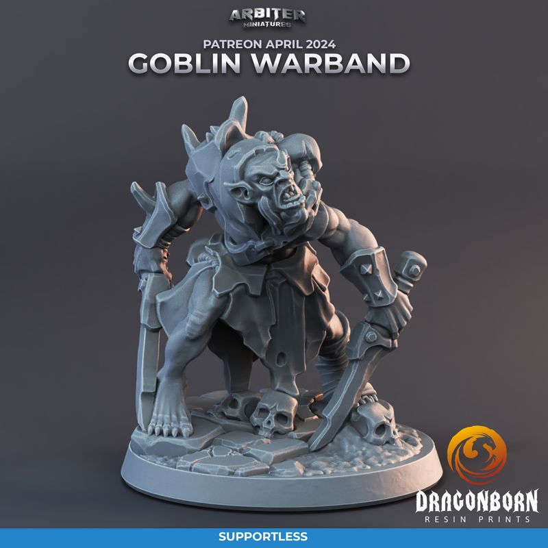 Goblin 1 [24/04] - DnD RPG Wargaming Miniatures - supportless version