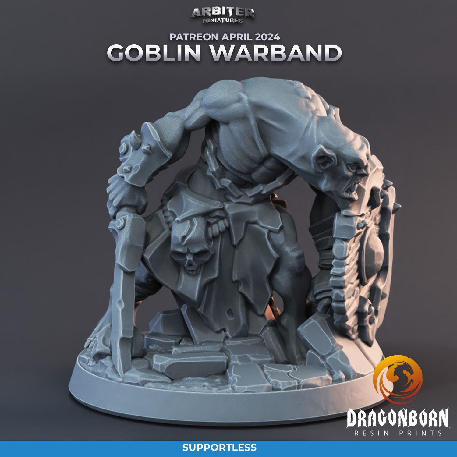 Goblin 3 [24/04] - DnD RPG Wargaming Miniatures - supportless version