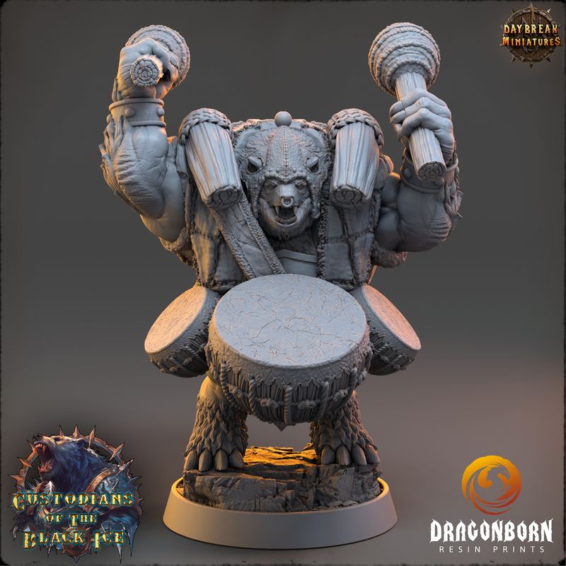 Beatmaster Grynn - Ursine Warrior DnD RPG Wargaming Miniatures