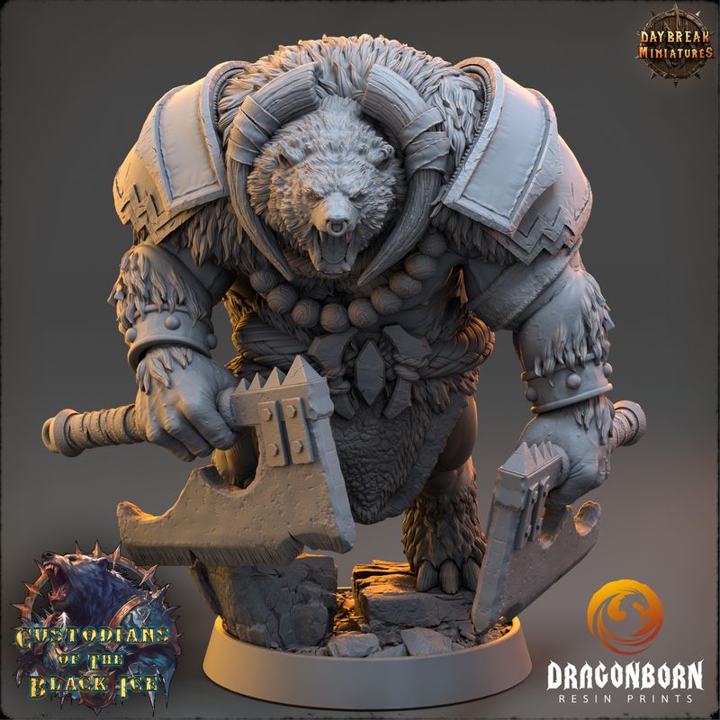 Cleaver Dukso - Ursine Warrior DnD RPG Wargaming Miniatures