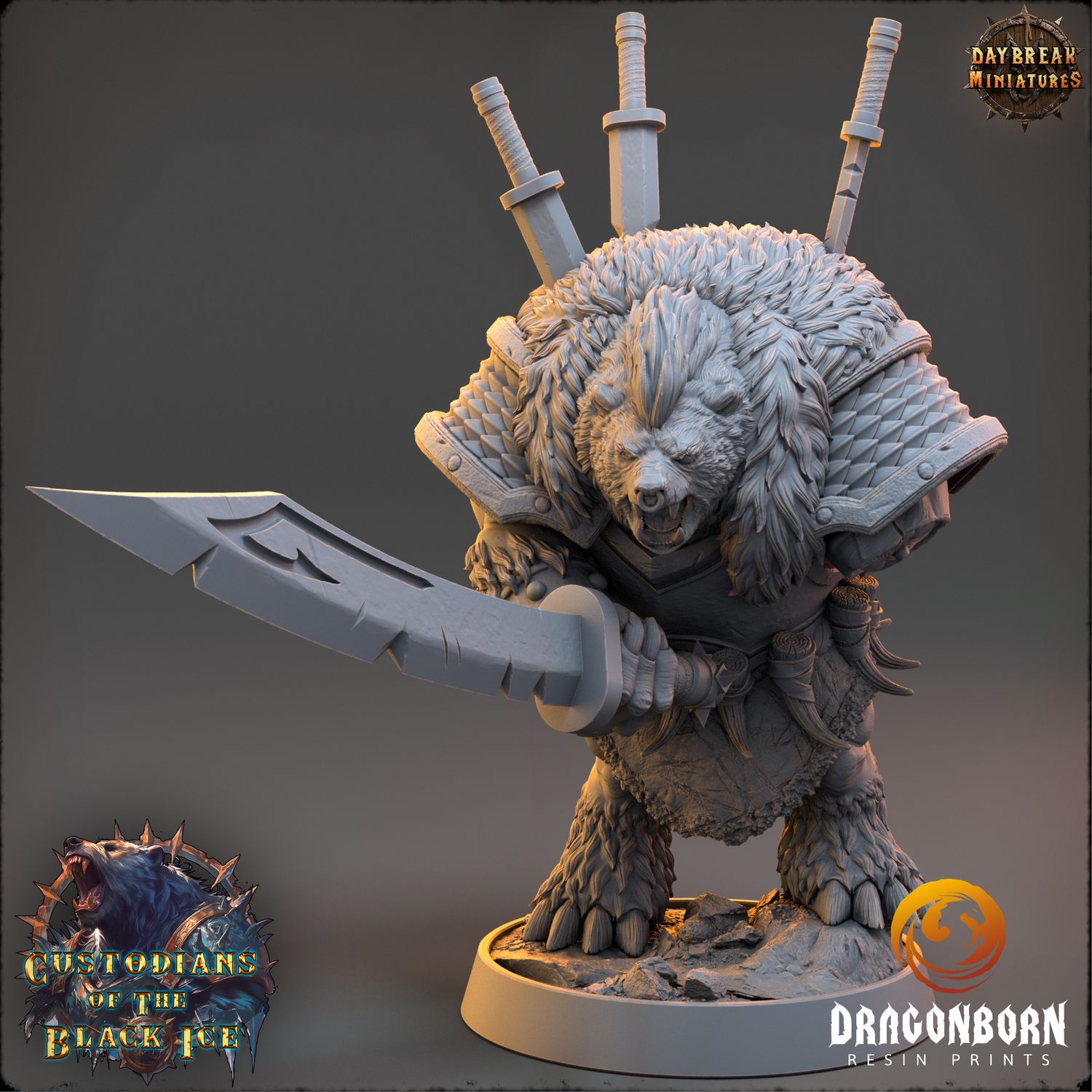Edge Gallard - Ursine Warrior DnD RPG Wargaming Miniatures