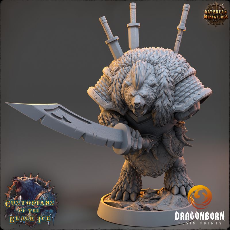 Edge Gallard - Ursine Warrior DnD RPG Wargaming Miniatures