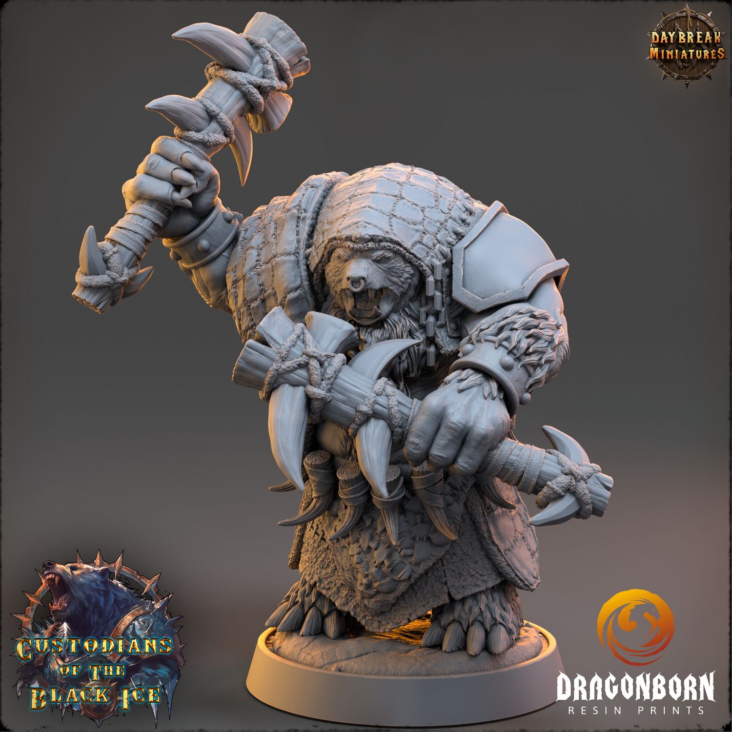 Fangs Magath - Ursine Warrior DnD RPG Wargaming Miniatures