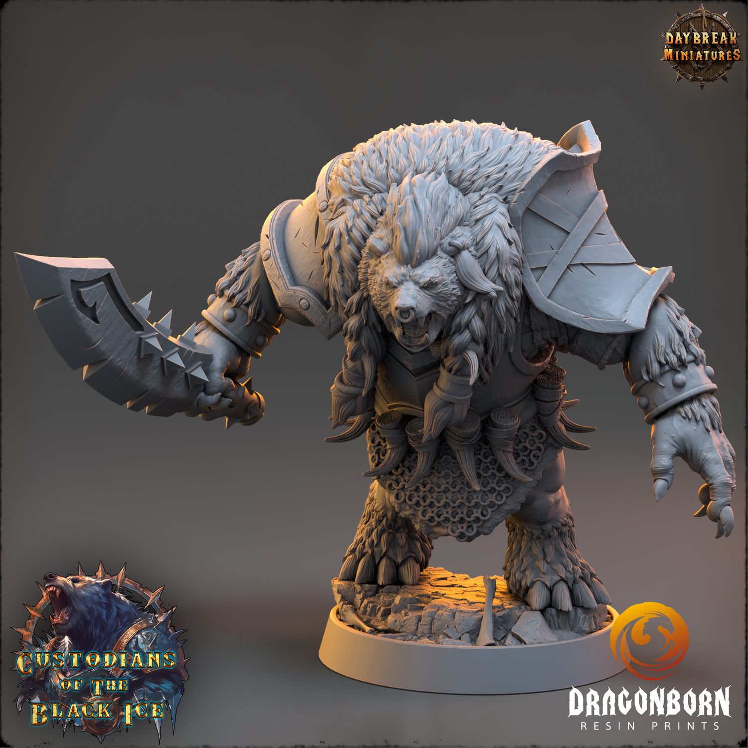 Severer Gautz - Ursine Warrior DnD RPG Wargaming Miniatures